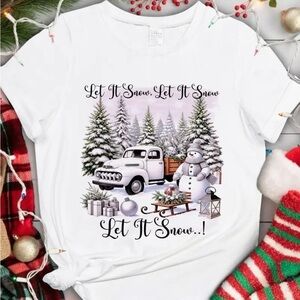 1236. 🎉🎄Women’s Short Sleeve Christmas Holiday Festive Shirt